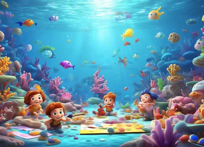 海底儿童画画大全图片、海底儿童画画大全图片可爱