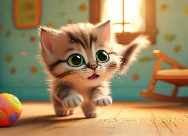 《调皮的小猫咪》儿童故事，调皮的小猫咪幼儿故事