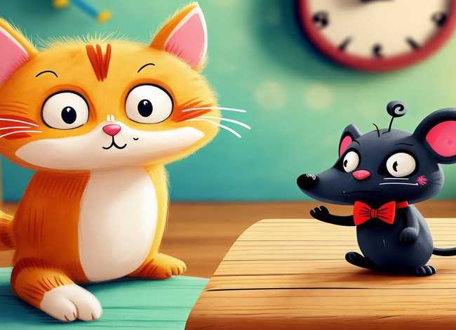 猫和老鼠儿童故事画 猫和老鼠的儿童画