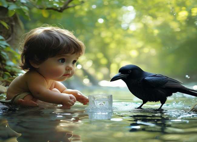 幼儿画乌鸦喝水的绘本 幼儿画乌鸦喝水的绘本教案