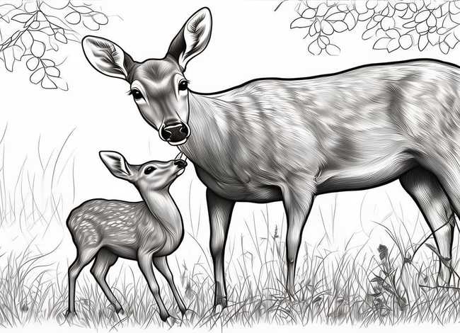 动物亲情图片；动物亲情图片简笔画