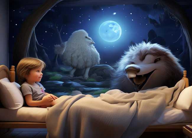 小羊和大灰狼的故事睡前儿童版；小羊和大灰狼的故事睡前故事