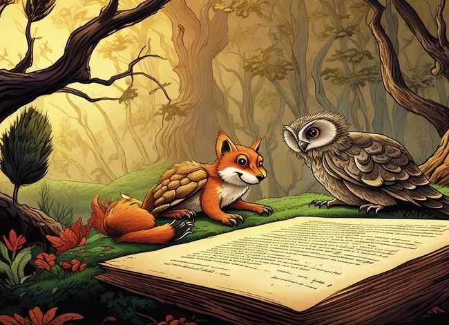 《寓言故事》的画；《寓言故事》的画画作品