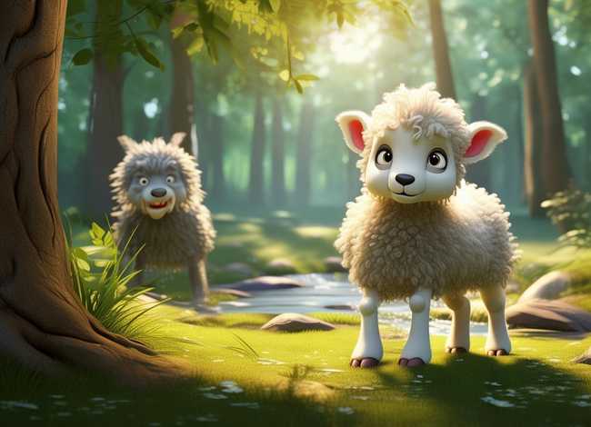 儿童故事狼和小羊羔 幼儿故事狼和小羊文字版视频