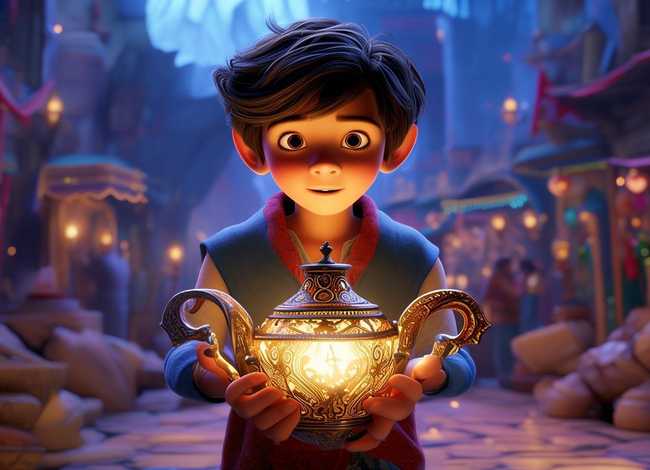 阿拉丁神灯的故事绘本，阿拉丁神灯的故事绘本图片