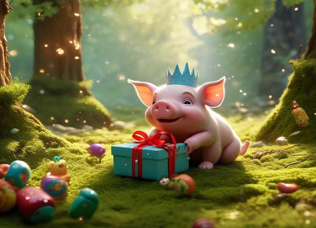 儿童童话故事小猪的礼物 - 幼儿故事小猪的礼物