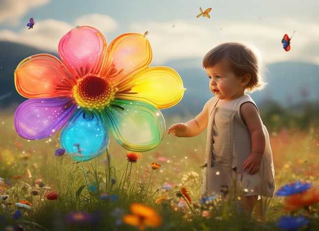 儿童版七色花的故事，幼儿七色花的故事