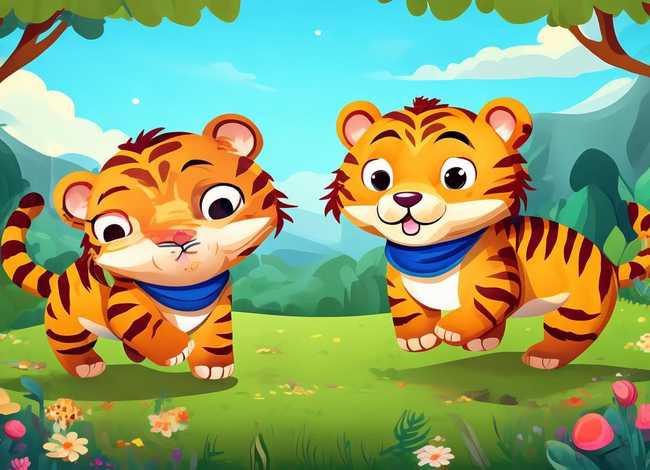 两只老虎绘本故事图片 - 两只老虎绘本故事图片大全