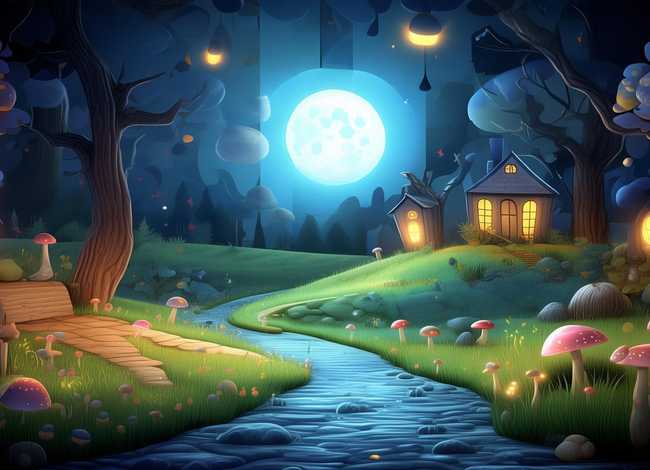 儿童睡前故事背景图 - 儿童睡前故事背景图片