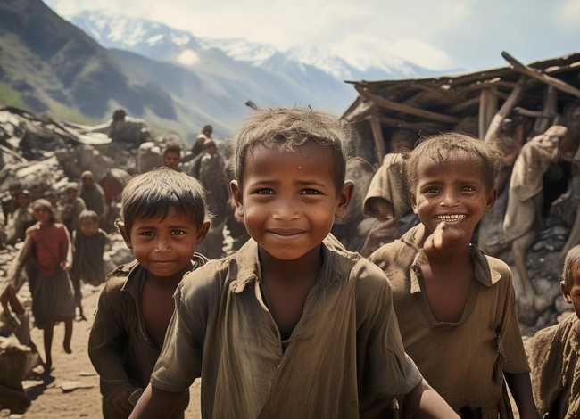 山区贫困儿童图片 - 山区贫困儿童图片高清