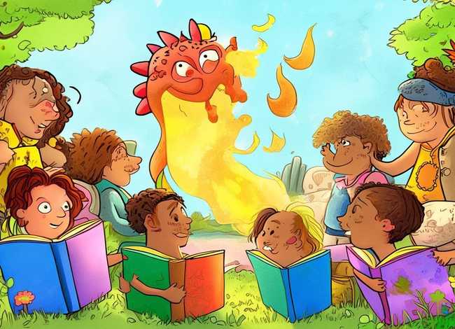 儿童英文小故事手绘；少儿英文小故事