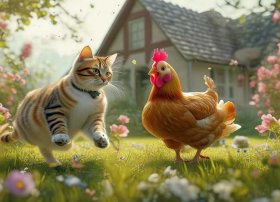 儿童故事猫和鸡的故事；猫和鸡的故事告诉我们什么道理
