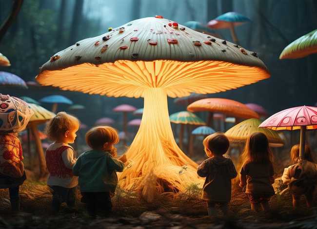 漂亮的蘑菇儿童故事视频（漂亮的蘑菇伞绘本故事）