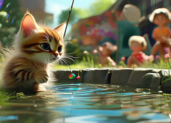 儿童早教故事视频大全小猫钓鱼、幼儿故事小猫钓鱼视频播放