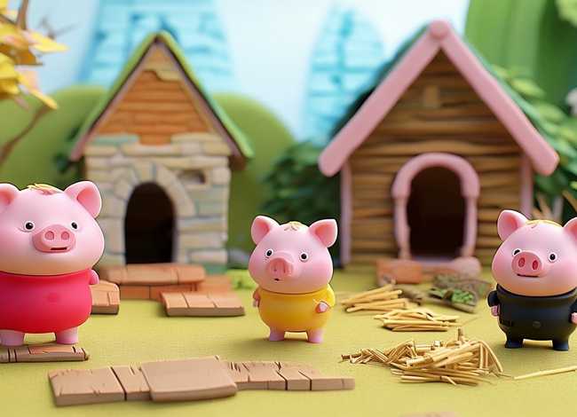 儿童故事三只小猪（幼儿园故事三只小猪盖房子）