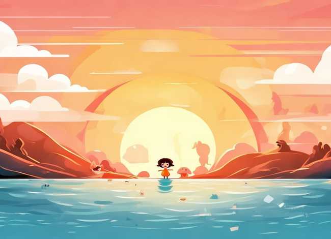 日出儿童版 - 日出儿童版简笔画 日出儿童版 - 日出儿童版简笔画