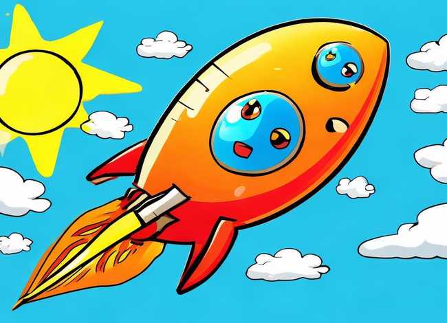 火箭儿童画图片大全大图，火箭儿童画图片大全大图简单