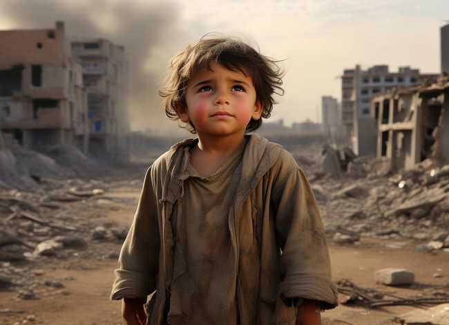 儿童故事美国伊拉克，战争中的伊拉克儿童