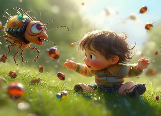 跳蚤和虱子的儿童故事，虱子和跳蚤儿童故事