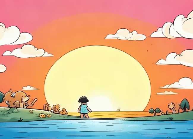 日出儿童版 - 日出儿童版简笔画 日出儿童版 - 日出儿童版简笔画