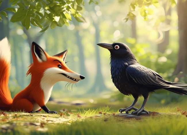 儿童故事狐狸和乌鸦故事配乐；乌鸦和狐狸的故事配什么音乐