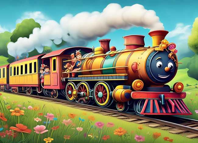 儿童故事小火车旅行记 - 小火车旅行记故事视频