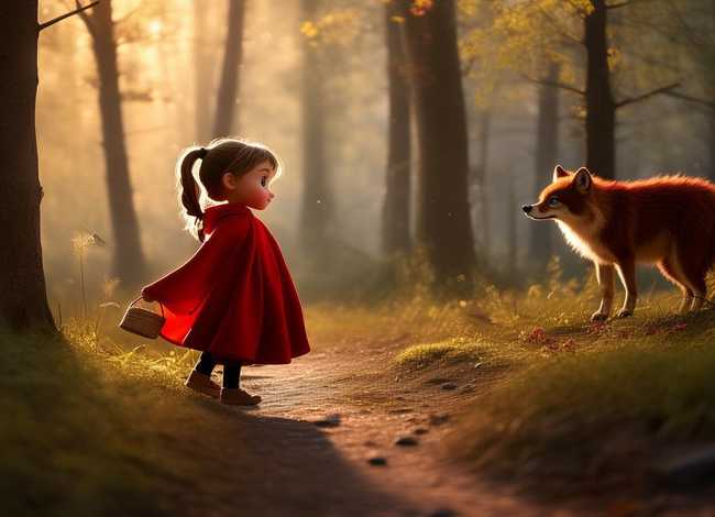 儿童睡前故事英文版的小红帽，英文故事小红帽的故事