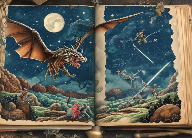 故事书上的绘画 故事书上的绘画作品