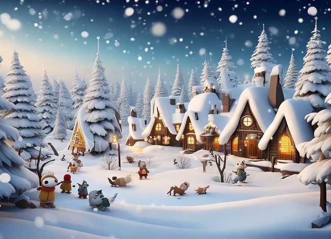 冬天来了童话故事，冬天来了故事图片