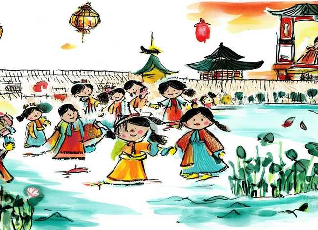 中国传统故事儿童画；儿童画中国传统文化故事