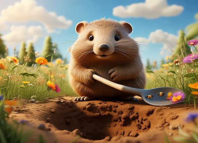 儿童绘本故事小地鼠 小地鼠挖地洞故事绘本