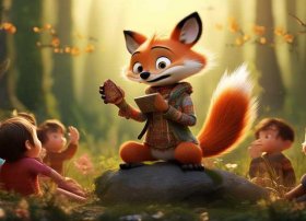 说大话的狐狸儿童故事 说大话的狐狸讲故事视频