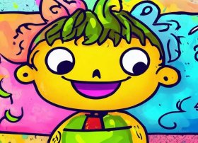 儿童手绘漫画人物可爱 儿童手绘漫画人物可爱图片