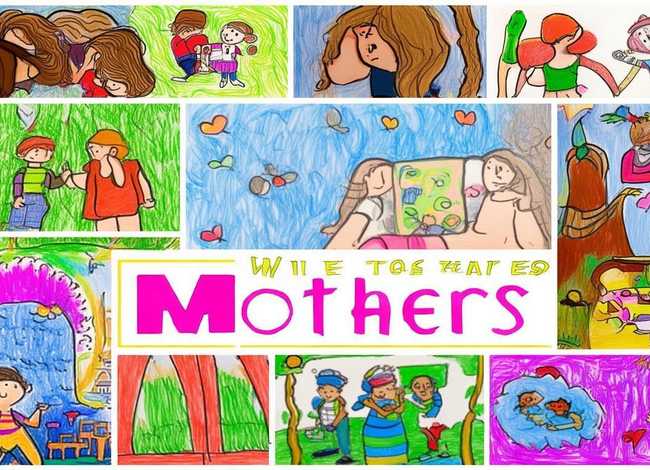 儿童画妈妈图片；儿童画妈妈图片大全集