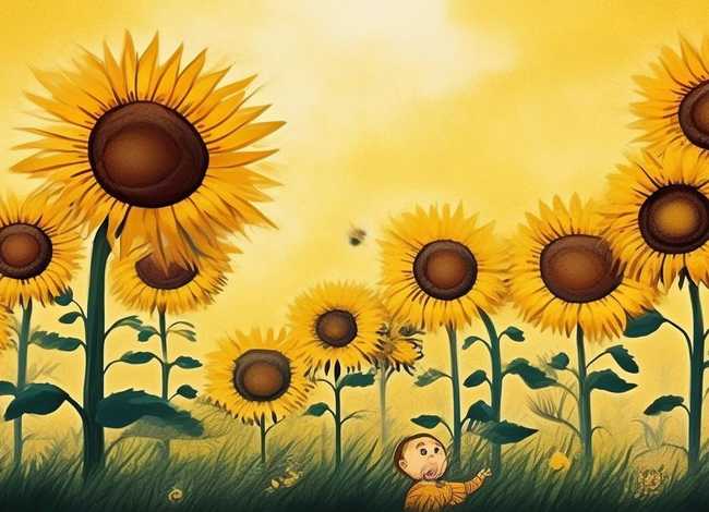 向日葵的故事绘本图片完整；向日葵的故事绘本图片完整版