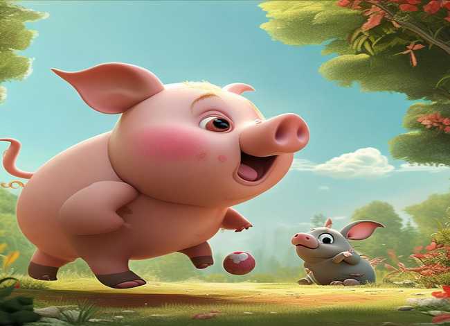 小猪和老鼠的儿童故事一年级 - 小猪和小老鼠的故事