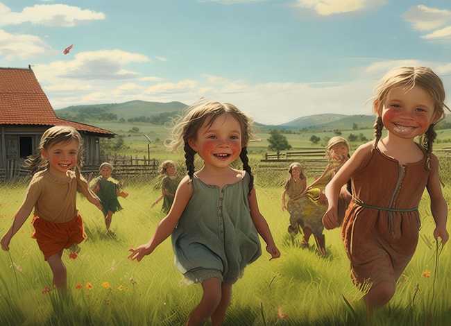 关于农村儿童的故事，关于农村的小故事