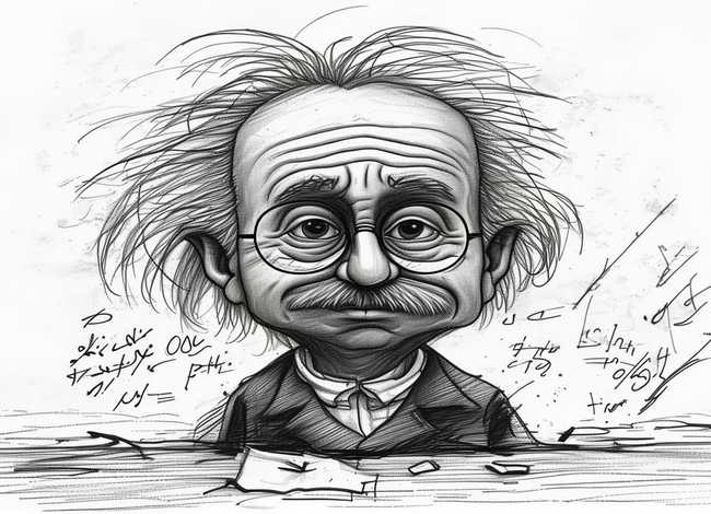 爱因斯坦的图画简笔画 - 爱因斯坦的图画简笔画怎么画