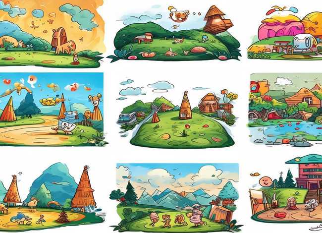 简单儿童绘本故事插画，幼儿绘本故事简笔画6张