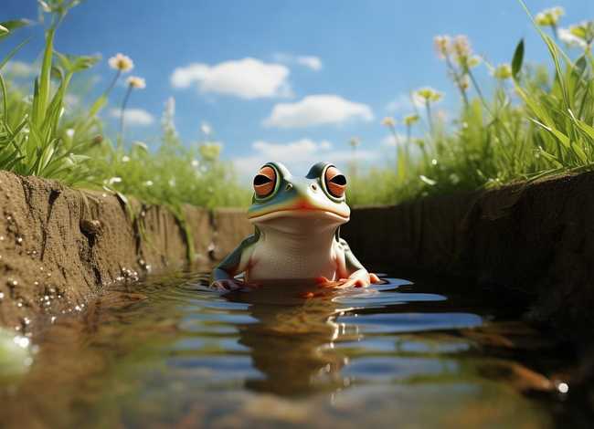 坐井观天的故事原文文字 - 坐井观天的故事原文文字图片