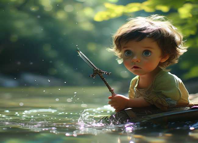 刻舟求剑儿童故事绘本，刻舟求剑故事绘本图片