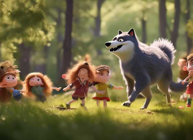 大灰狼儿童视频故事；大灰狼故事的视频