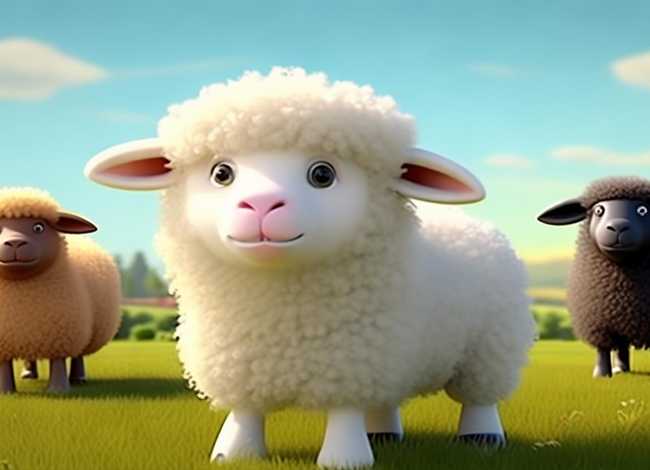 三只羊儿童故事图片带字 三只羊故事图片顺序