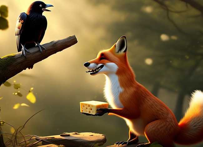 乌鸦和狐狸的故事完整版（乌鸦和狐狸的故事完整版文案）