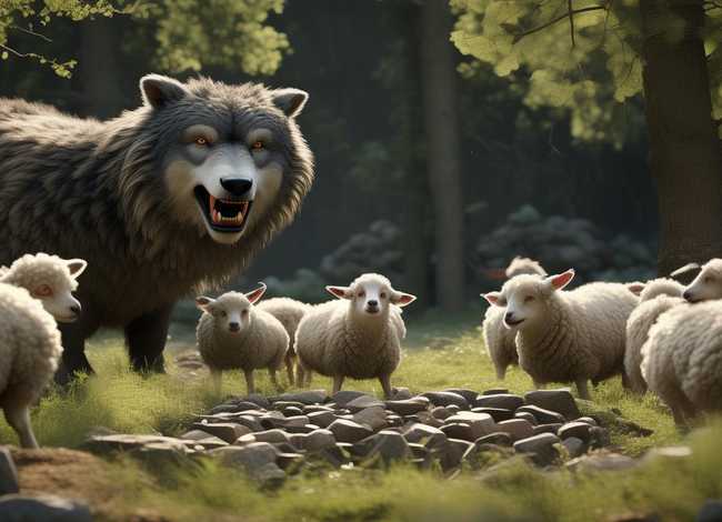 小羊和大灰狼故事在线；小羊和大灰狼故事在线听