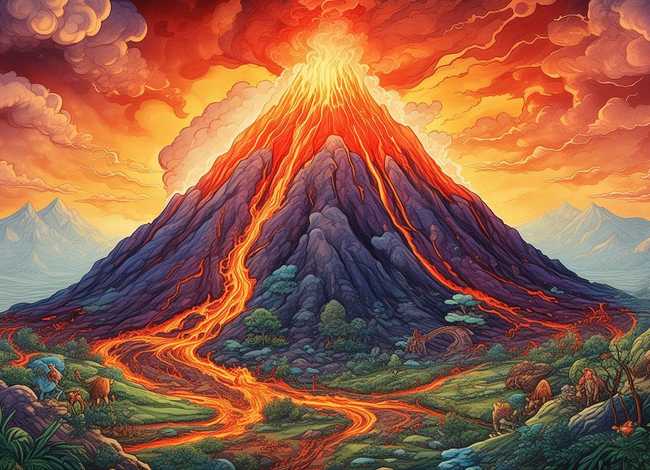 关于火山的故事绘本 关于火山的故事绘本图片