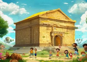 黄帝陵儿童画简介 - 儿童黄帝陵的简单画法