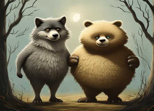 儿童睡前故事狼狈为奸 狼狈为犴寓言故事短文