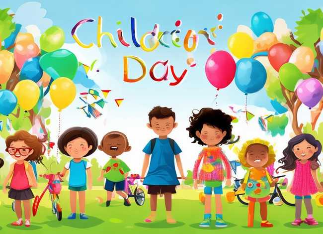 儿童节英语小报图片，儿童节英语小报图片简单