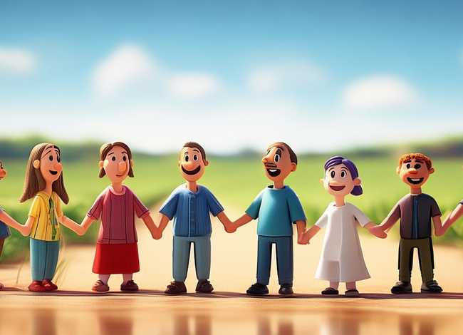 团结合作的图片卡通；团结合作的图片卡通简笔画